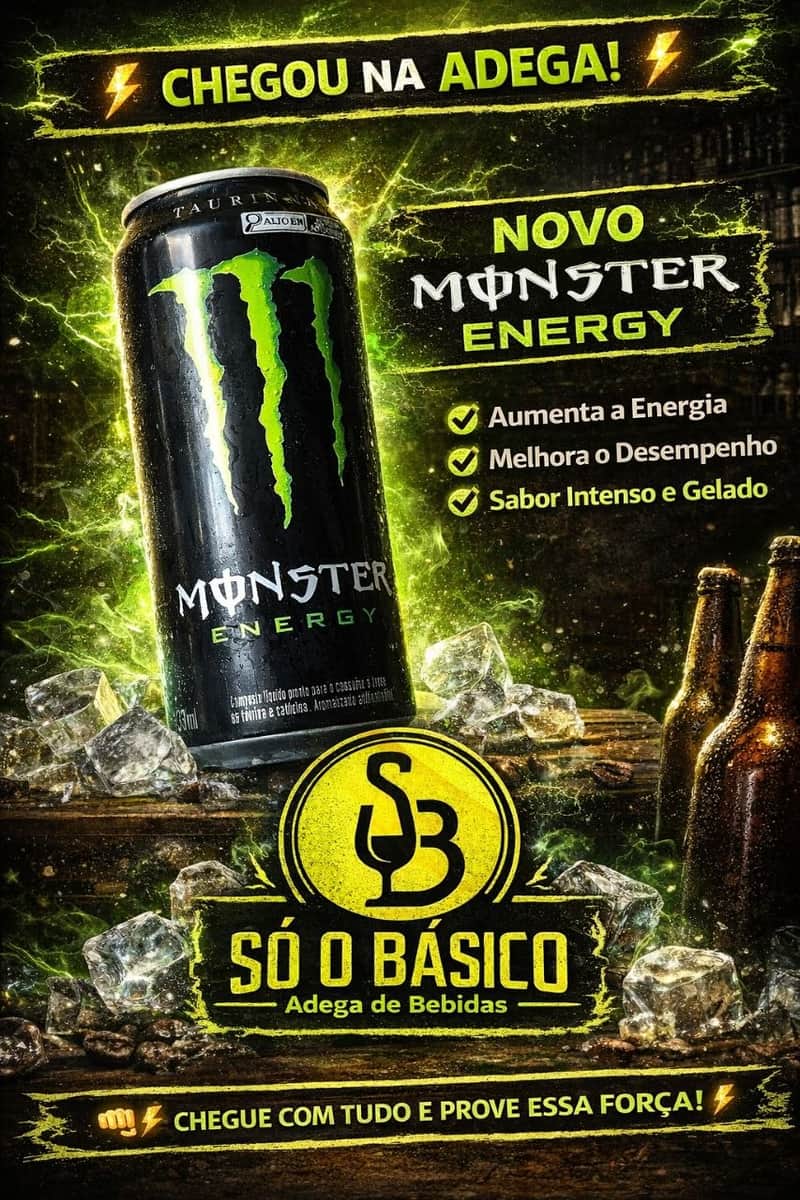 Monster Energy chegou na adega